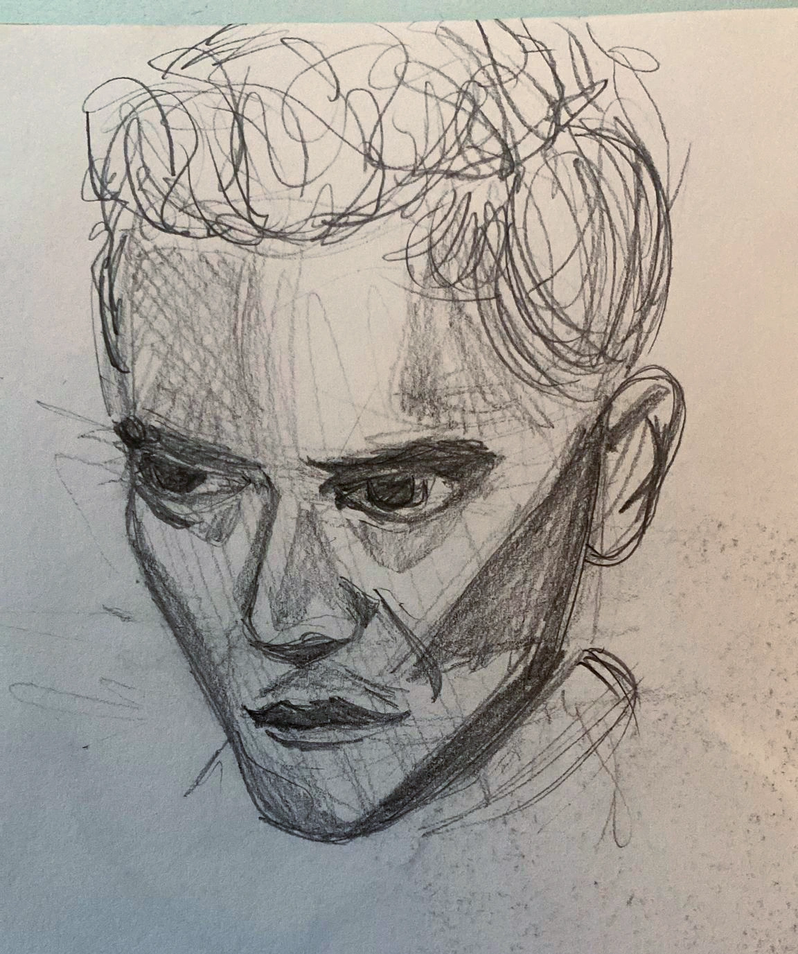 Male head study